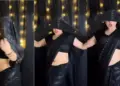 'She looks like a snake in a black saree! Sister-in-law sets the DJ floor on fire with her hot moves, people watch the video and say - 'Even Nora fails in front of this'
