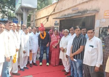The construction of visitor room for the area residents in Panchayat Samiti Behrod has been a noble work done by Pradhan Behrod: Dr. Jaswant Singh Yadav.