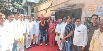 The construction of visitor room for the area residents in Panchayat Samiti Behrod has been a noble work done by Pradhan Behrod: Dr. Jaswant Singh Yadav.