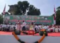 Tribal organizations mobilized against the demand of Kudmi caste, took out a huge protest rally in Ranchi.