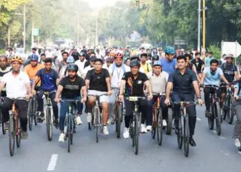 Union Minister Mansukh Mandavia launched 'Sunday on Cycle' Anthem