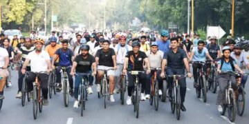 Union Minister Mansukh Mandavia launched 'Sunday on Cycle' Anthem
