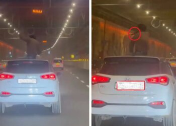 Video of youth doing stunts with bottles in their hands and on the roof of the car goes viral, the streets of Gurugram became their shooting location.