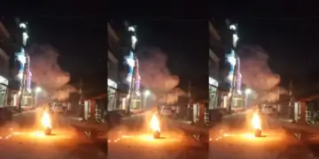 Viral Video: A person placed a live bomb on a filled cylinder, set it on fire and then… you will be breathless after seeing what happened.