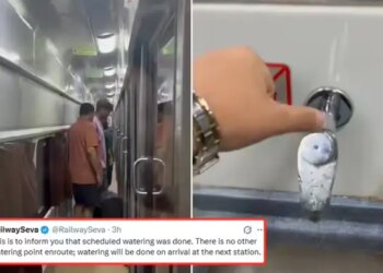 Water was not coming in 1AC coach of Sampoorna Kranti Express, Railways took action after passenger's video went viral