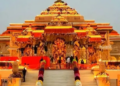 Ram temple was buzzing with devotees before the flag hoisting... the grandeur of the complex increased, one lakh visitors arriving daily