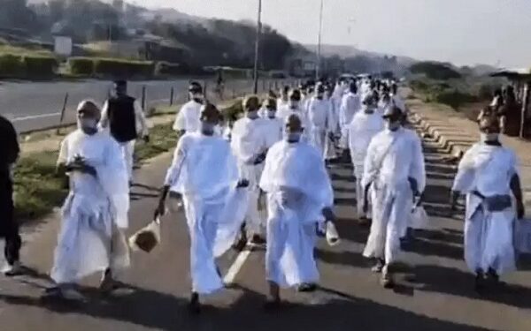 Acharya Mahashraman's entry into Rajasthan: Hundreds of people welcomed him at Ratanpur border, returned to Mewar after 3 years