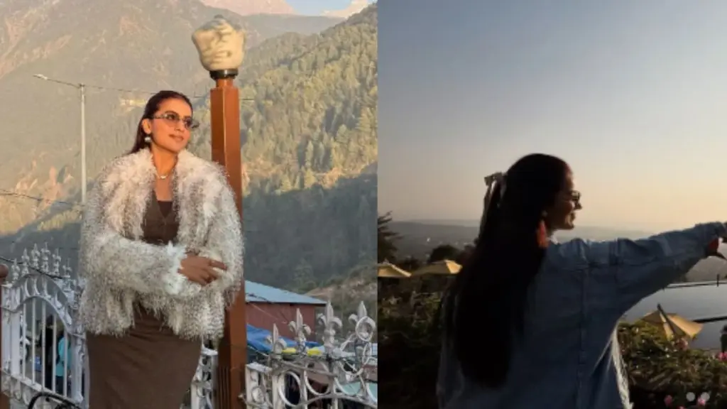 Akshara Singh celebrating vacation in the mountains, shared photos with fans