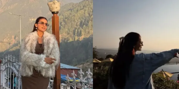 Akshara Singh celebrating vacation in the mountains, shared photos with fans