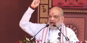 Amit Shah fired verbal arrows at Congress and RJD: Infiltrator vote bank, jungle raj, murder, loot, ransom...Amit Shah fired verbal arrows at Congress and RJD.