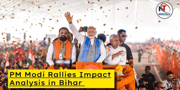 Bihar PM Modi Rallies Impact Analysis in Hindi | What are the chances of PM Modi's rally in Bihar? PM Modi Rallies Impact: Impact of Modi's meetings in Bihar elections and opposition's counter strategy. News Track in Hindi