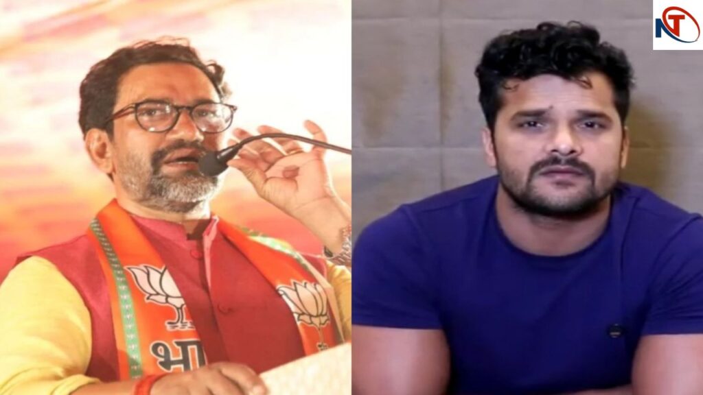 Dinesh Lal Yadav 'Nirahua' Dinesh Lal Yadav on Khesari Lal Yadav. Khesari Yadav Vs Dinesh Lal Yadav Master of obscene songs..., Dinesh Lal Yadav 'Nirahua' targeted whom, Tejashwi was also surrounded. News Track in Hindi