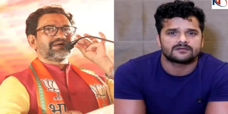 Dinesh Lal Yadav 'Nirahua' Dinesh Lal Yadav on Khesari Lal Yadav. Khesari Yadav Vs Dinesh Lal Yadav Master of obscene songs..., Dinesh Lal Yadav 'Nirahua' targeted whom, Tejashwi was also surrounded. News Track in Hindi