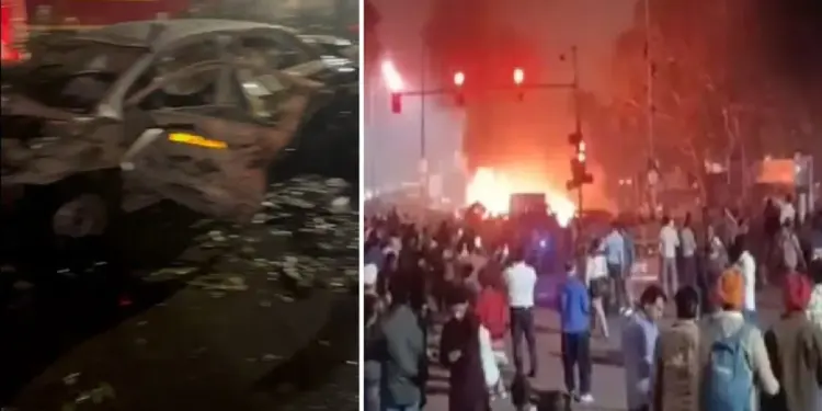 Explosion in a car parked near Red Fort in Delhi, 3-4 vehicles catch fire, high alert