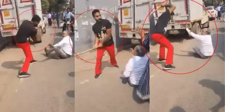 Humanity on the road is ashamed, both the legs of an elderly man were broken with sticks: The soul will tremble after watching the VIDEO