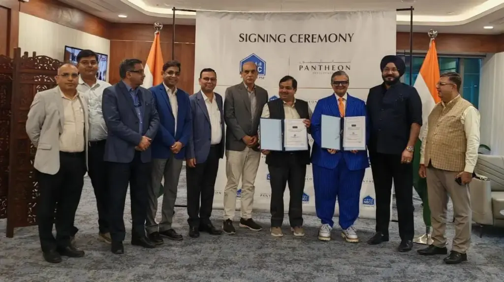 Indian Government's Navratna company NBCC entered the UAE market. MoU signed with Pantheon.