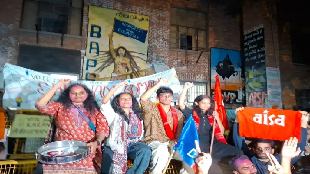 JNU Students Union Election Result 2025: Aditi Mishra is the new president of JNU, United Left wins all four posts in the student union elections.