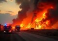 Major fire in HK Industries industrial area in Balotra, loss worth lakhs