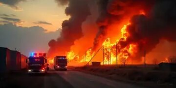 Major fire in HK Industries industrial area in Balotra, loss worth lakhs