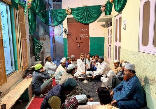 Organization of Mehfil-e-Milad on the annual Urs Mubarak of Hazrat Syed Kamal Shah (Rah) Balak Shah Peer Baba.