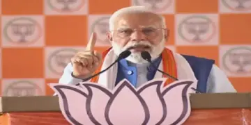 PM Modi Slams Mahagathbandhan: 'NDA's manifesto shows honesty and the Grand Alliance is a bundle of lies', PM Modi said in Ara, Bihar, also cornered Congress-RJD on violence, PM Modi called mahagathbandhan manifesto bundle of lies in Ara Bihar