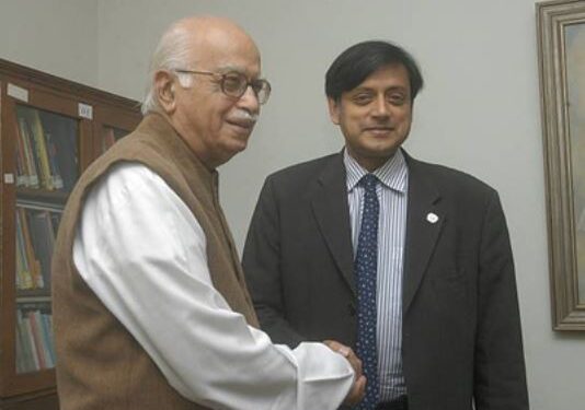 Shashi Tharoor called Lal Krishna Advani a true politician, wished him on his birthday