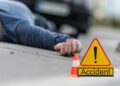 Speeding car rams into truck, one dead; Two serious, three friends were returning from Khatushyamji