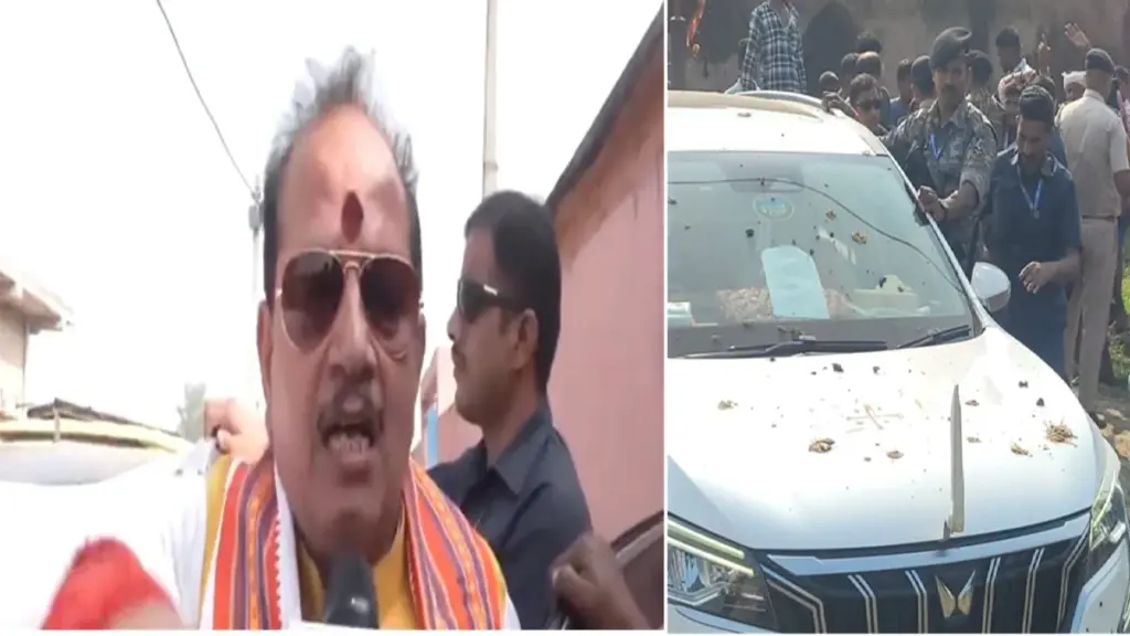 Stones Pelted At Bihar Deputy CM Vijay Kumar Sinha's Convoy: These are RJD goons, bulldozer will run on their chest...Bihar Deputy CM Vijay Kumar Sinha got angry over the stone pelting on his convoy.