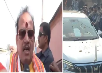 Stones Pelted At Bihar Deputy CM Vijay Kumar Sinha's Convoy: These are RJD goons, bulldozer will run on their chest...Bihar Deputy CM Vijay Kumar Sinha got angry over the stone pelting on his convoy.
