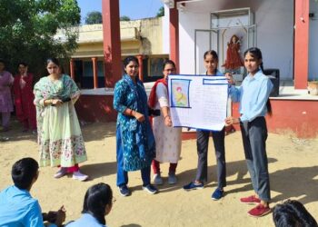 Students were made aware through speech, essay and painting competitions on the birth anniversary of Lord Birsa Munda.