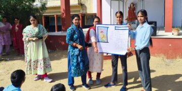 Students were made aware through speech, essay and painting competitions on the birth anniversary of Lord Birsa Munda.