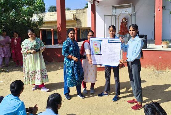 Students were made aware through speech, essay and painting competitions on the birth anniversary of Lord Birsa Munda.