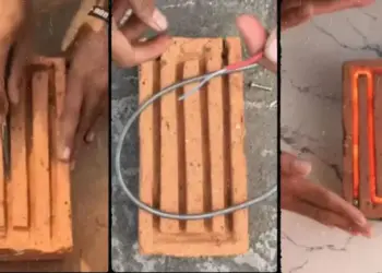The guy made a cheap room heater out of brick, seeing the desi jugaad, people said - found a cheap and beautiful cure for winter