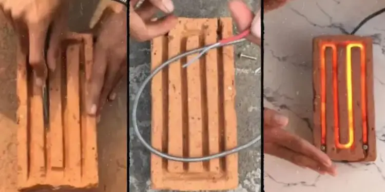 The guy made a cheap room heater out of brick, seeing the desi jugaad, people said - found a cheap and beautiful cure for winter