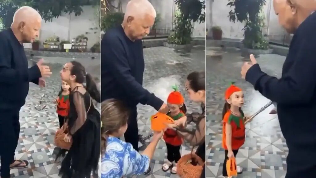 'This is what will happen if you bring a Christian daughter-in-law...' Users got angry after seeing Lalu family's Halloween celebration, viral video created a stir