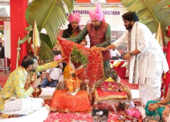 Tulsi-Shaligram marriage attracted devotees at Narayan Seva Sansthan