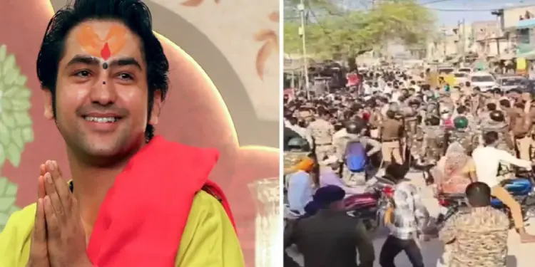 Uproar Over Burning Of Effigy Of Dhirendra Krishna Shastri: Uproar over burning of effigy of Dhirendra Shastri in Datia, clash between Bhim Army and Hindu organizations, situation tense, Chaos erupts in Datia after Dhirendra Shastri's effigy burnt; Bhim Army and Hindu organizations clash, situation tense