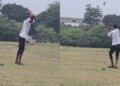 Video Viral: Boy goes to throw hammer but can't stop laughing after seeing what happens, funny video trending on social media!