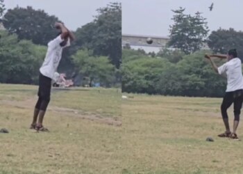 Video Viral: Boy goes to throw hammer but can't stop laughing after seeing what happens, funny video trending on social media!