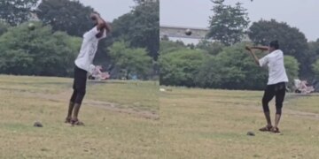 Video Viral: Boy goes to throw hammer but can't stop laughing after seeing what happens, funny video trending on social media!