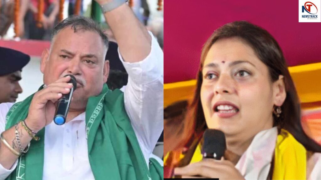 along with Anant Singh Bahubali Munna Shukla daughter Shivani also viral contesting from Lalganj. Not only Anant Singh...Bahubali Munna Shukla's daughter 'Shivani' is also going viral; Contesting elections from Lalganj. News Track in Hindi