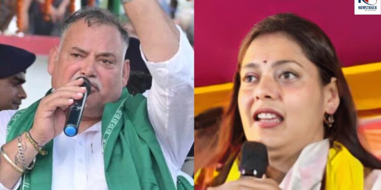 along with Anant Singh Bahubali Munna Shukla daughter Shivani also viral contesting from Lalganj. Not only Anant Singh...Bahubali Munna Shukla's daughter 'Shivani' is also going viral; Contesting elections from Lalganj. News Track in Hindi