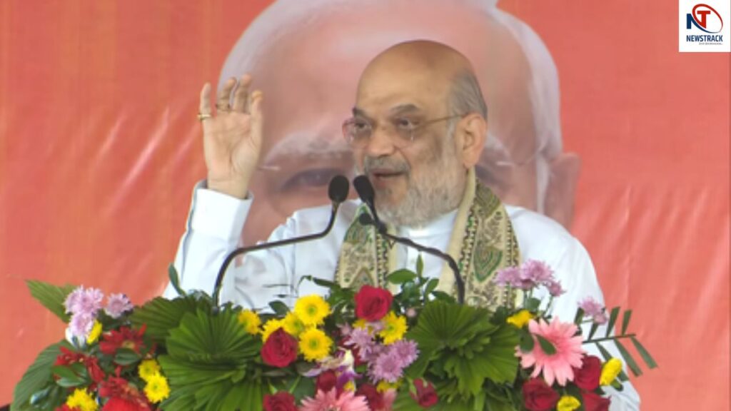 amit shah attack rjd congress in jamui rally bihar | Amit Shah lashed out at RJD, said in Jamui rally: Press the button so fast, electric shock reaches Italy. News Track in Hindi