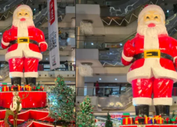 Merry Christmas: 30 feet tall Santa Claus becomes the center of attraction in Lucknow