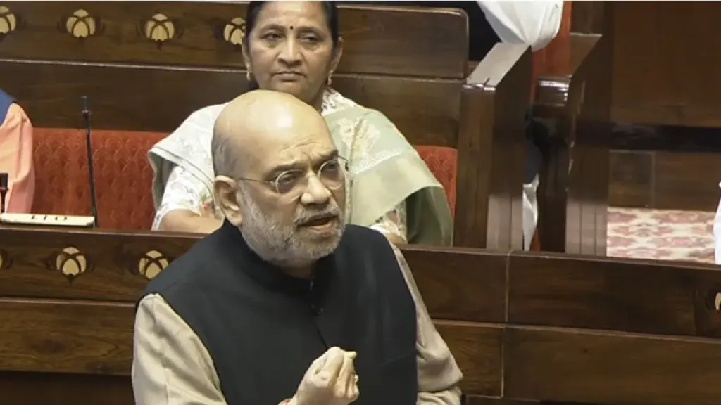 Amit Shah Discusses Vande Mataram In Rajya Sabha: Nehru tore Vande Mataram into pieces, Congress is responsible for dividing the country, Amit Shah said in Rajya Sabha.