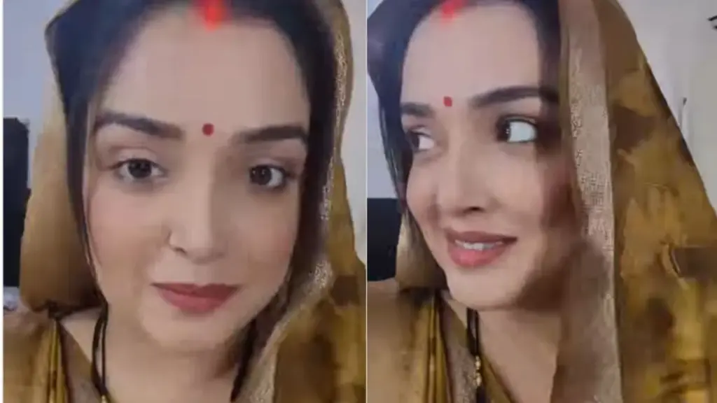 Amrapali Dubey became “Bahurani”, made netizens crazy with her style