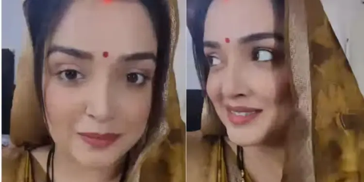 Amrapali Dubey became “Bahurani”, made netizens crazy with her style