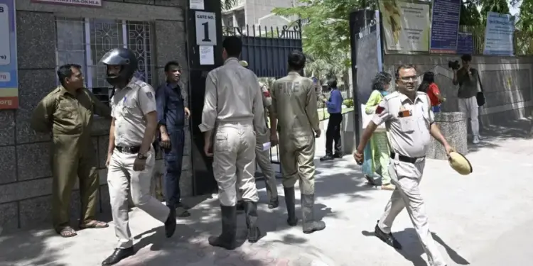 Another big threat for bomb blast in Delhi, police immediately reached the spot with squad.