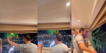 Crowd of fans gathered outside Galaxy Apartment on Salman Khan's birthday, Video