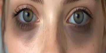 Dark Circles: These dark circles around the eyes also indicate physical fatigue.